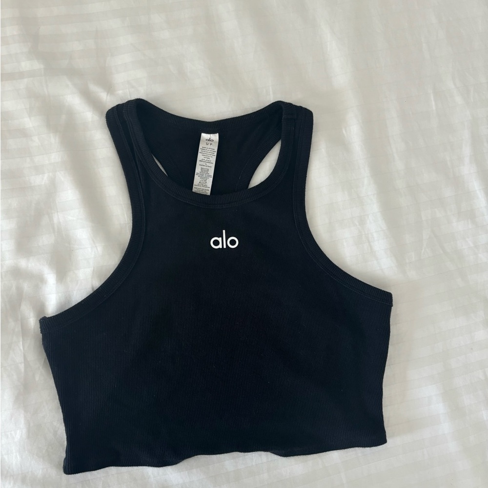 Alo Black Crop Top